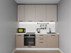 Кухонный гарнитур Каппучино 2200 h950 (Стол. 26мм) в Режи - rezh.mebel24.online | фото