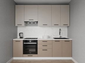 Кухонный гарнитур Каппучино 2400 h950 (Стол. 38мм) в Режи - rezh.mebel24.online | фото