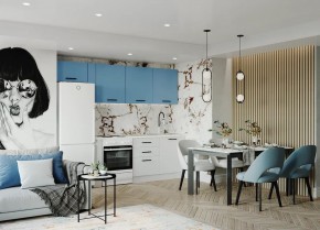 Кухонный гарнитур Капри 2550 (Стол. 26мм) в Режи - rezh.mebel24.online | фото