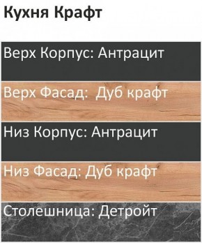 Кухонный гарнитур Крафт 2200 (Стол. 26мм) в Режи - rezh.mebel24.online | фото 3