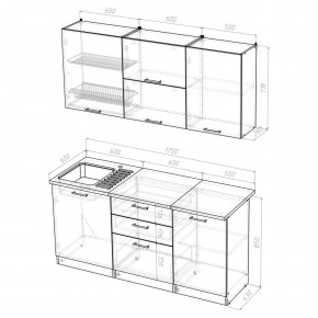 Кухонный гарнитур Лира Экстра 1700 в Режи - rezh.mebel24.online | фото 4