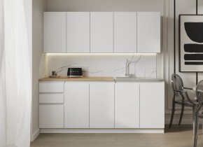 Кухня "МОРИ" 2.0 м (белый/дуб вотан) в Режи - rezh.mebel24.online | фото 7