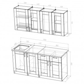 Кухонный гарнитур Симона демо 1700 (Венга/Дуб Сонома) в Режи - rezh.mebel24.online | фото 2