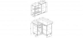 Кухонный гарнитур Старое Дерево 1000*1000 (Стол. 26мм) в Режи - rezh.mebel24.online | фото 2