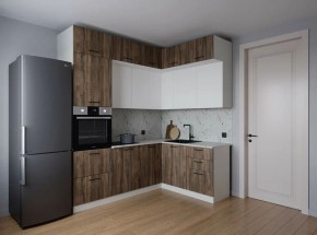 Кухонный гарнитур Старое Дерево 2200*1700 (Стол. 38мм) в Режи - rezh.mebel24.online | фото