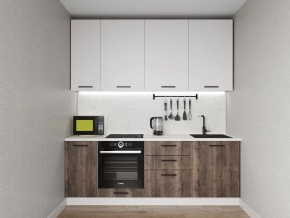 Кухонный гарнитур Старое Дерево 2200 h950 (Стол. 38мм) в Режи - rezh.mebel24.online | фото