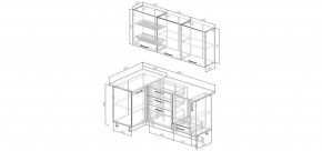 Кухонный гарнитур угловой Каппучино 1000*1800 (Стол. 38мм) в Режи - rezh.mebel24.online | фото 2