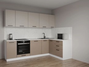 Кухонный гарнитур угловой Каппучино 2600*1600 (Стол. 26мм) в Режи - rezh.mebel24.online | фото