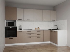 Кухонный гарнитур угловой Каппучино 3200*1400 (Стол.38мм) в Режи - rezh.mebel24.online | фото
