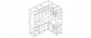 Кухонный гарнитур угловой Крафт 2200*1700 (Стол. 38мм) в Режи - rezh.mebel24.online | фото