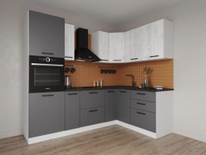 Кухонный гарнитур угловой Санторини 2400*1600 (Стол. 38мм) в Режи - rezh.mebel24.online | фото