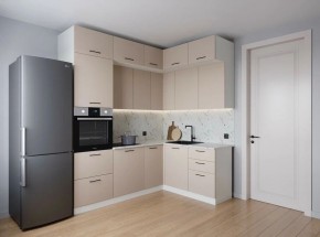 Кухонный гарнитур угловой Шампань 2200*1700 (Стол. 38мм) в Режи - rezh.mebel24.online | фото