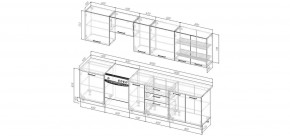 Кухонный гарнитур Умбра 3000 (Стол. 38мм) в Режи - rezh.mebel24.online | фото 2