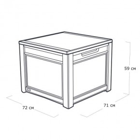 Квадратный сундук Cube Rattan 208 л в Режи - rezh.mebel24.online | фото 5