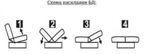 ЛАУРА ЛЮКС Диван Лаура Люкс БД+2подушки в Режи - rezh.mebel24.online | фото 7