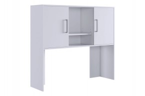ЛАЙТ 2 Надстройка стола компьютерного (1200) белый в Режи - rezh.mebel24.online | фото