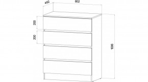 ЛЕНОРА Спальный гарнитур (модульный) графит в Режи - rezh.mebel24.online | фото 3