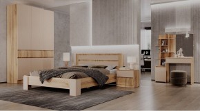 ЛЕНОРА Спальный гарнитур (модульный) кашемир в Режи - rezh.mebel24.online | фото