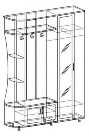 ЛИКА №1 Прихожая ЛДСП в Режи - rezh.mebel24.online | фото 5