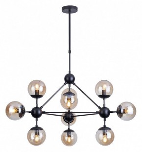 Люстра на штанге Arte Lamp Bolla A1664SP-10BK в Режи - rezh.mebel24.online | фото