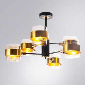 Люстра на штанге Arte Lamp Carlo A8205SP-6BK в Режи - rezh.mebel24.online | фото 2