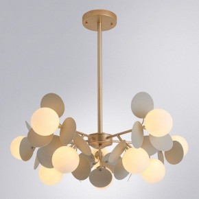 Люстра на штанге Arte Lamp Peacock A1369SP-10GY в Режи - rezh.mebel24.online | фото 2