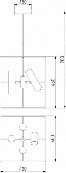 Люстра на штанге Eurosvet Adamson 70142/8 хром в Режи - rezh.mebel24.online | фото 4
