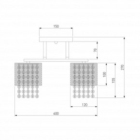 Люстра на штанге Eurosvet Bonnie 30137/3 золото в Режи - rezh.mebel24.online | фото 4