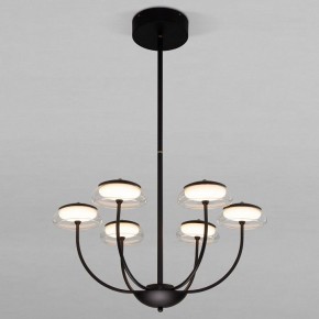 Люстра на штанге Eurosvet Fungo 50388 LED черный в Режи - rezh.mebel24.online | фото