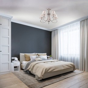 Люстра на штанге Eurosvet Incanto 60069/5 серебро в Режи - rezh.mebel24.online | фото 5