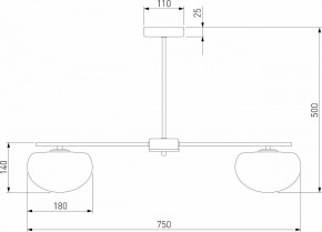 Люстра на штанге Eurosvet Like 30190/5 латунь в Режи - rezh.mebel24.online | фото 4