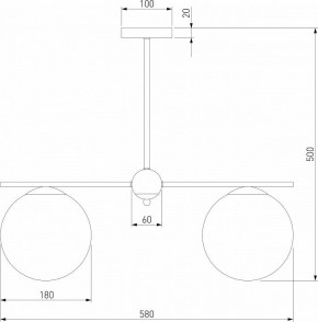 Люстра на штанге Eurosvet Marbella 60147/3 латунь в Режи - rezh.mebel24.online | фото 4