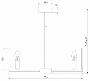 Люстра на штанге Eurosvet Marble 60158/5 латунь в Режи - rezh.mebel24.online | фото 3