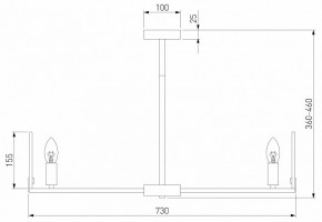 Люстра на штанге Eurosvet Marble 60158/7 латунь в Режи - rezh.mebel24.online | фото 2