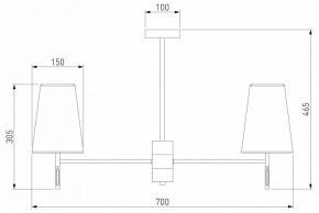 Люстра на штанге Eurosvet Milazzo 60137/6 хром в Режи - rezh.mebel24.online | фото 3