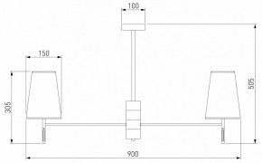 Люстра на штанге Eurosvet Milazzo 60137/8 хром в Режи - rezh.mebel24.online | фото 3