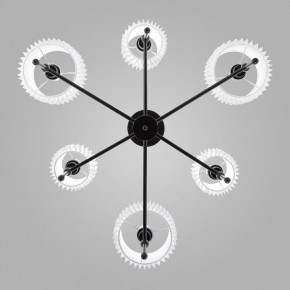 Люстра на штанге Eurosvet Notturno 60162/6 черный в Режи - rezh.mebel24.online | фото 2
