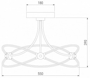 Люстра на штанге Eurosvet Petto 90246/6 белый Smart в Режи - rezh.mebel24.online | фото 4