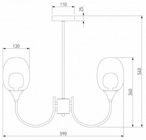 Люстра на штанге Eurosvet Spritz 70217/6 латунь в Режи - rezh.mebel24.online | фото 5