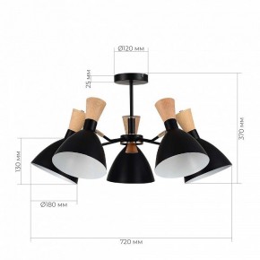 Люстра на штанге EVOLUCE VISTA SLE1256-402-05 в Режи - rezh.mebel24.online | фото 8
