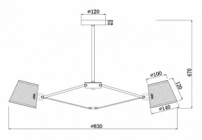 Люстра на штанге Freya Gino FR5108PL-08CH в Режи - rezh.mebel24.online | фото 3