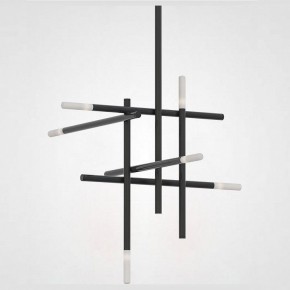 Люстра на штанге Imperiumloft Traverse Black TRAVERSE01 в Режи - rezh.mebel24.online | фото