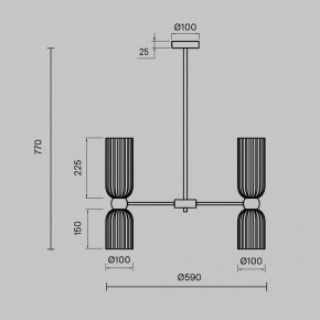 Люстра на штанге Maytoni Antic MOD302PL-10W в Режи - rezh.mebel24.online | фото 3