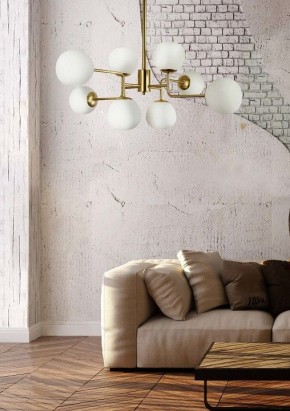 Люстра на штанге Maytoni Erich MOD221-PL-08-G в Режи - rezh.mebel24.online | фото 4