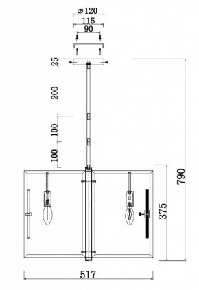 Люстра на штанге Maytoni Marmo MOD099PL-06G в Режи - rezh.mebel24.online | фото 4