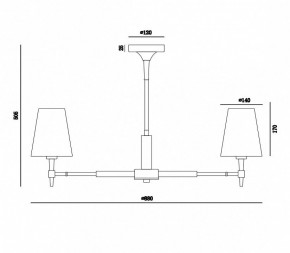 Люстра на штанге Maytoni Zaragoza H001CL-07BS в Режи - rezh.mebel24.online | фото 4