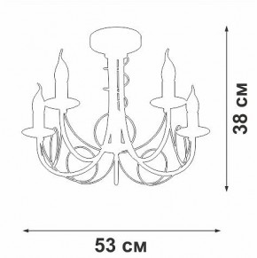 Люстра на штанге Vitaluce V3035 V3035-0/5PL в Режи - rezh.mebel24.online | фото 3