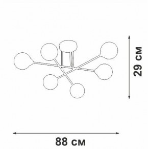 Люстра на штанге Vitaluce V3931 V3931-8/6PL в Режи - rezh.mebel24.online | фото 4