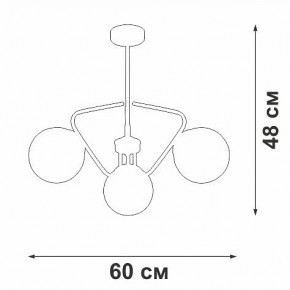 Люстра на штанге Vitaluce V47150 V47150-8/3PL в Режи - rezh.mebel24.online | фото 2