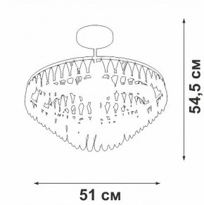 Люстра на штанге Vitaluce V5352 V5352-1/5PL в Режи - rezh.mebel24.online | фото